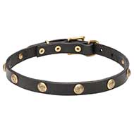 Collare con borchie rotonde "Stamped Studs" largo 2 cm Collare con borchie rotonde "Stamped Studs" largo 2 cm