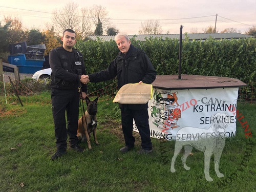 Manica protettiva per addestratore del cane