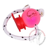 Palla "Fun-Ball" Super SOFT rosa con clip magnetica rossa