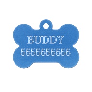 Medaglietta a forma di osso "Identification badge" per cane