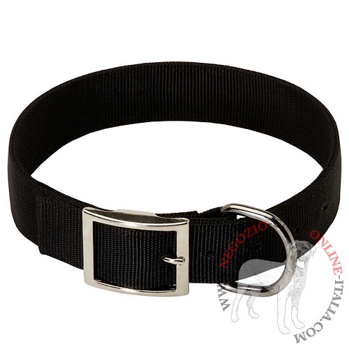 Collare largo
in doppio nylon per Bulldog Americano