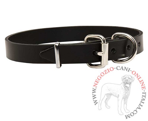 Collare in cuoio Noble Pet per Amstaff, largo 25 mm