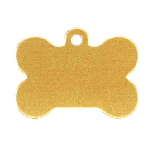 Medaglietta di colore giallo per dati personali del cane