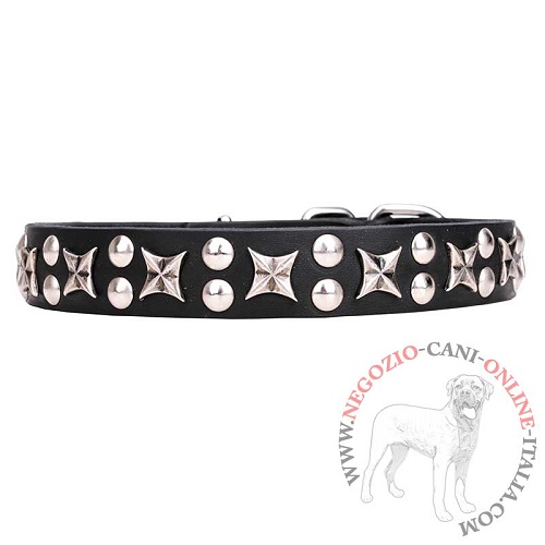 Collare in vero cuoio Planets and Stars per cane