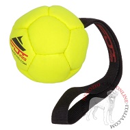 Pallina gialla in similpelle gonfiata per cane, 8 cm di diametro Pallina gialla in similpelle gonfiata per cane, 8 cm di diametro