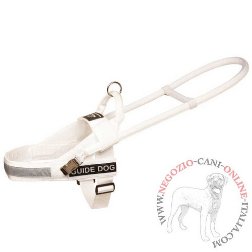 Pettorina in nylon bianco per cane guida "Clever dog" - Clicca l'immagine per chiudere