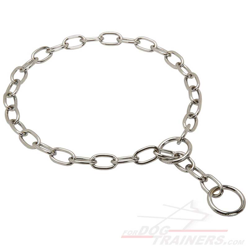 Collare a catena in acciaio cromato "Excellent Chain", 3,2 mm - Clicca l'immagine per chiudere