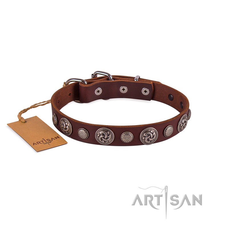 FDT Artisan - Collare con medagliette anticate per cane - Clicca l'immagine per chiudere