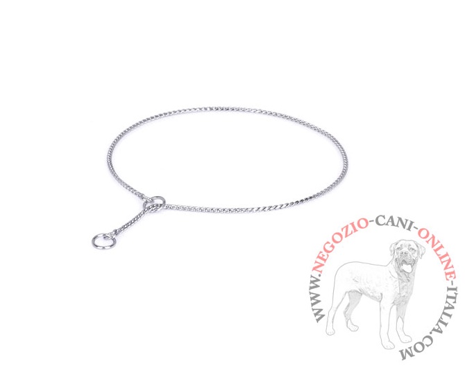 Sottile collare "Simple Elegance" per mostre canine, largo 2 mm - Clicca l'immagine per chiudere