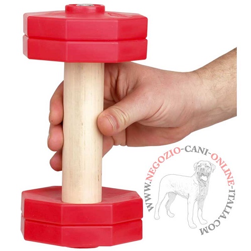 Manubrio con dischi rossi "Intense ardour" per cane, 1 kg - Clicca l'immagine per chiudere