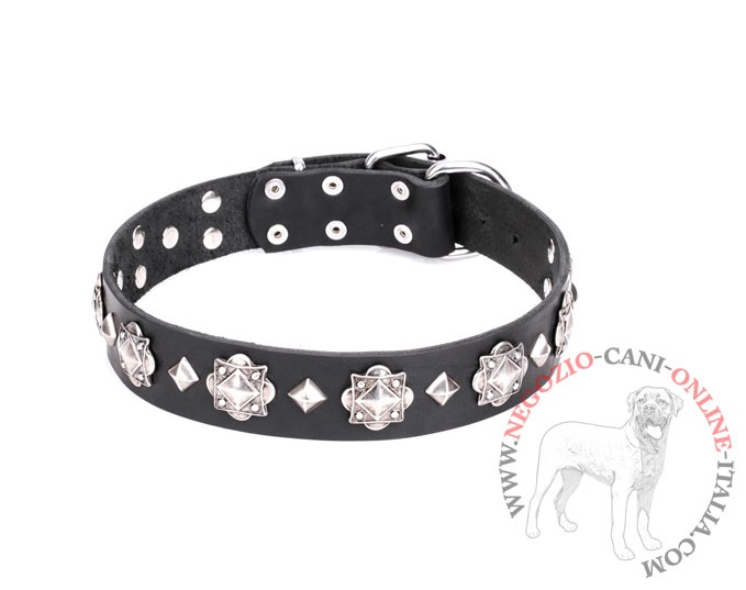 FDT Artisan - Collare in cuoio "Code of Chivalry" per cane - Clicca l'immagine per chiudere