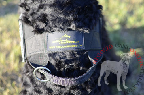 Pettorina in nylon multifunzionale Feel free per Terrier Nero Russo