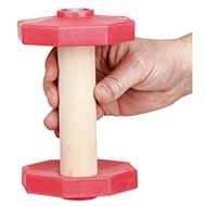 Manubrio con dischi rossi "Educational Toy" per cane, 650 gr Manubrio con dischi rossi "Educational Toy" per cane, 650 gr