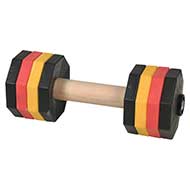 Manubrio con dischi multicolore "Easy Lifting" per cane, 2 kg