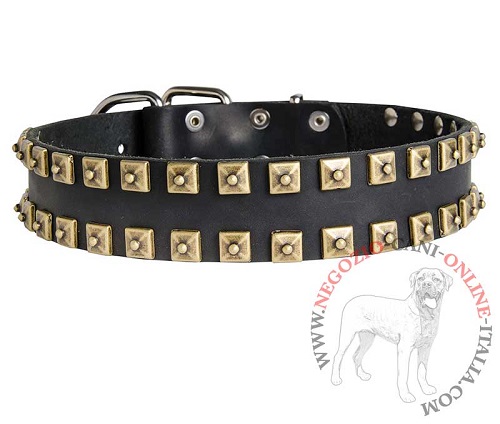Collare in cuoio Gift from Egypt per Bulldog Americano