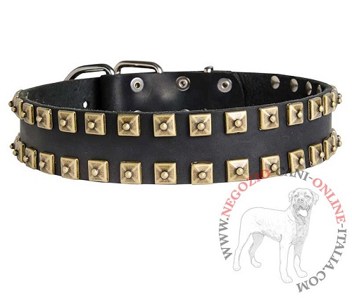 Collare in pelle con decorazioni Gift from Egypt per Malinois