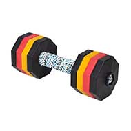 Manubrio con dischi multicolore "Power Lifter" per cane, 2 kg