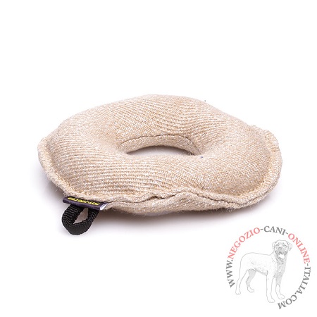 Ciambella da mordere Bagel in juta per cane piccolo