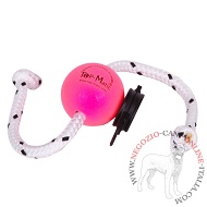 Palla "Fun-Ball" Super SOFT rosa con clip magnetica nera