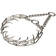 Collare con punte in acciaio cromato, Herm Sprenger, 3,25 mm Collare con punte in acciaio cromato, Herm Sprenger, 3,25 mm