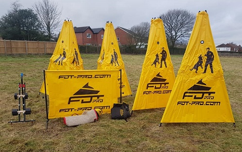 Tenda nascondiglio per lavoro professionale con cane